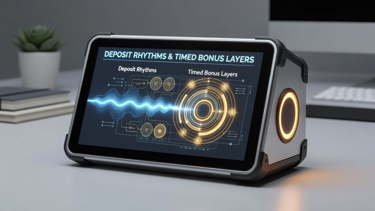 Chart illustrating deposit timing patterns matched against bonus activation schedules on mobile devices