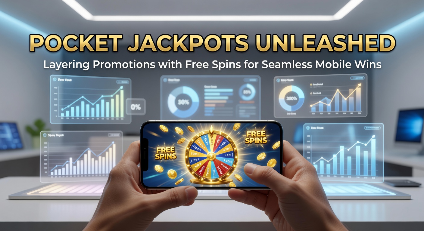 Dynamic close-up of a smartphone jackpot explosion, with overlaid free spin icons and promotional badges glowing amid cascading reels