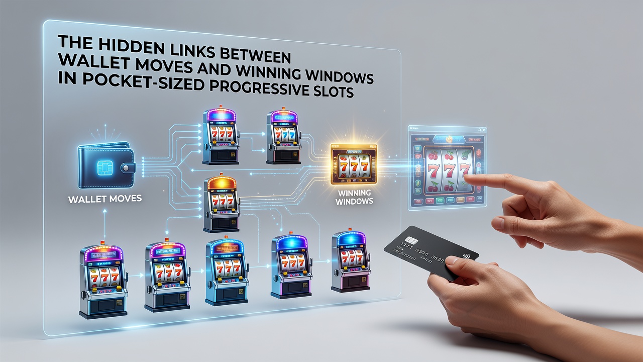 Infographic showing transaction timelines overlaid with progressive jackpot payout windows on mobile screens